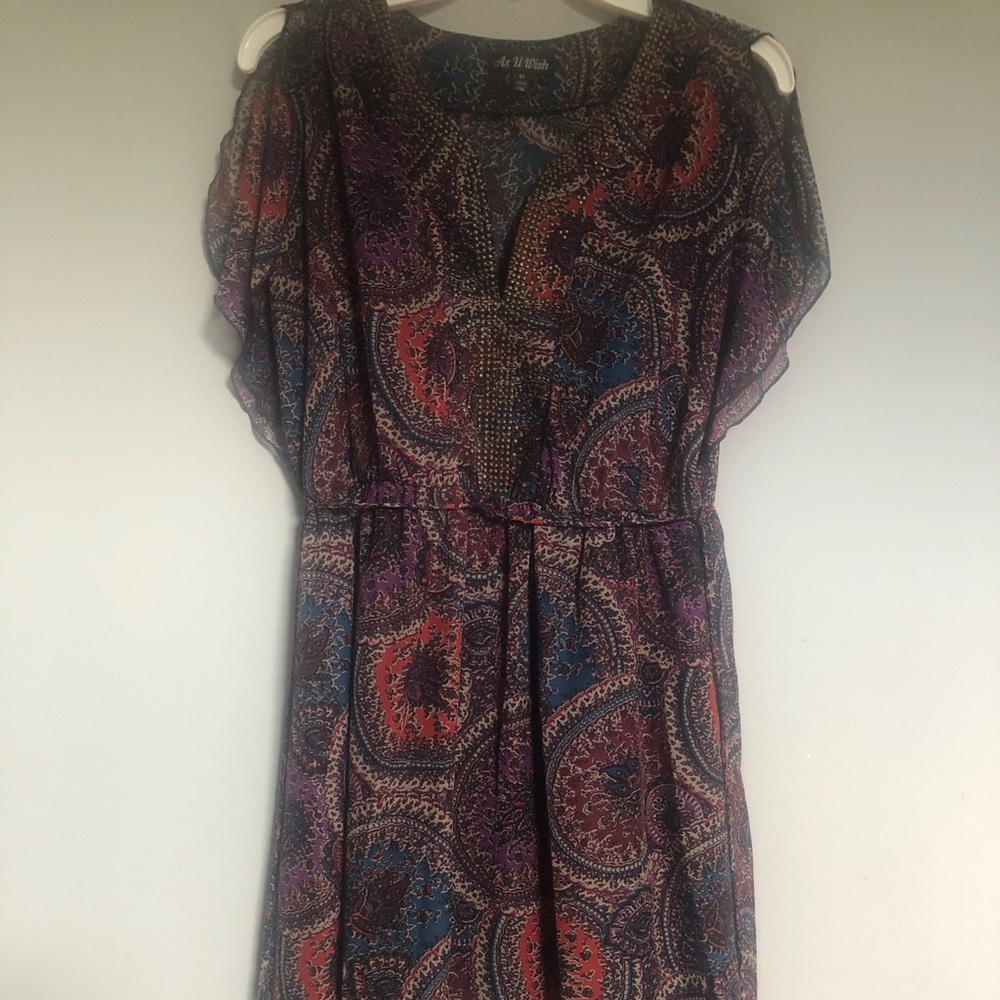 Flowy multicolored dress